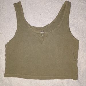 Wild Fable Olive Crop Top